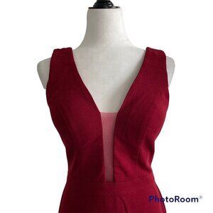Long Red Prom Formal Dress US 6